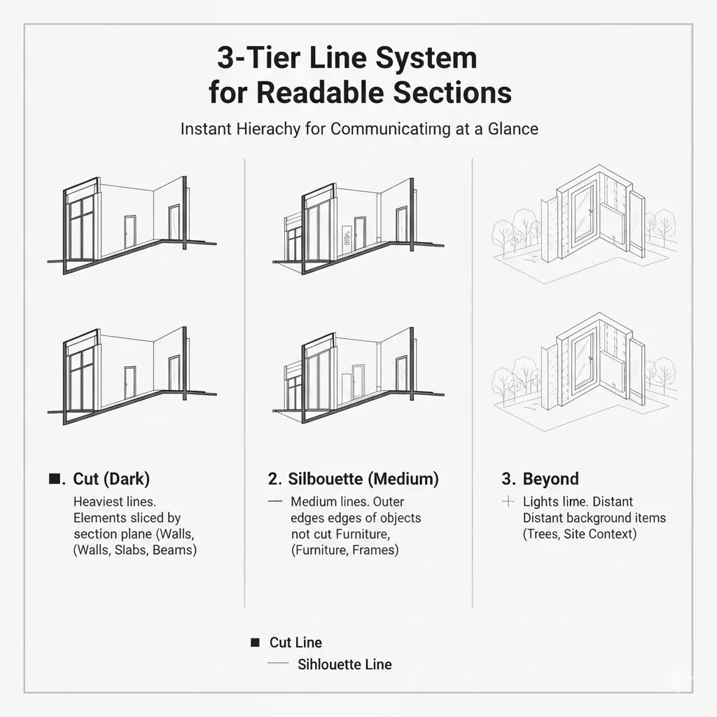 section drawing architecture