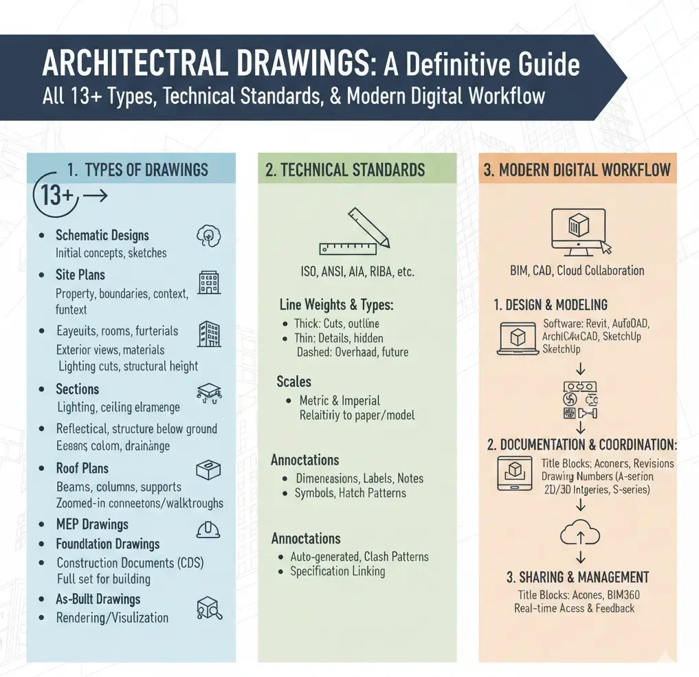 types of architectural drawings 