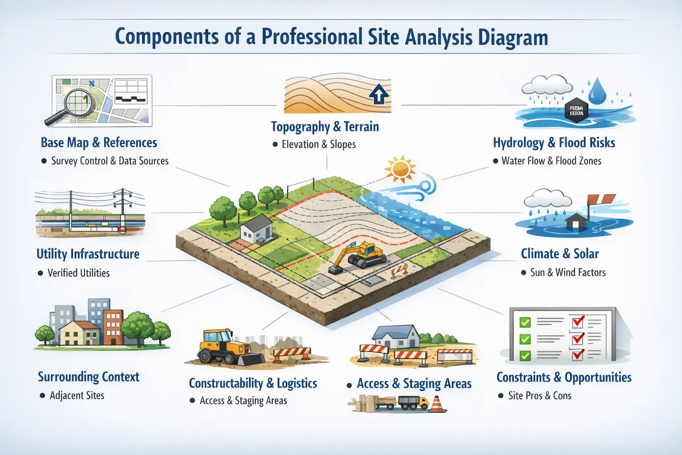 Site analysis architecture