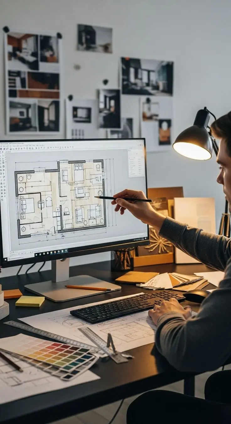 Early-stage architectural drawing