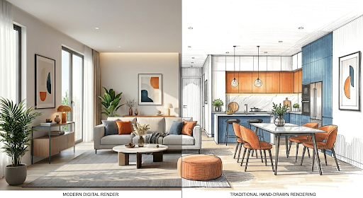 3D Interior Animation Vs Traditional Renderings - Cad Drafters